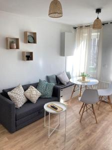 Posezení v ubytování L'Appartement Vert