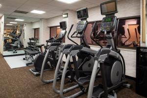 a gym with treadmills and elliptical machines at Holiday Inn Hotel & Suites Chicago - Downtown, an IHG Hotel in Chicago