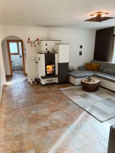 Kuchyň nebo kuchyňský kout v ubytování Apartment Malea