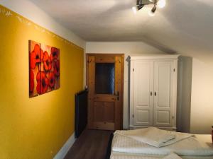 Postel nebo postele na pokoji v ubytování Schlossnerhof
