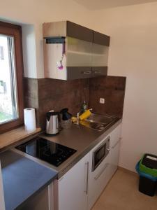 Η κουζίνα ή μικρή κουζίνα στο Appartment Breitenau +8 φωτογραφίες