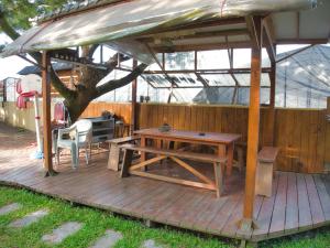 Patio nebo venkovní prostory v ubytování 山城天嵐庭園民宿