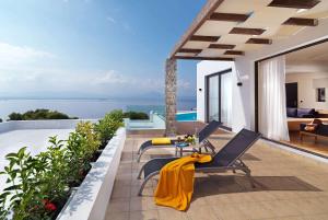Balkón nebo terasa v ubytování Wyndham Loutraki Poseidon Resort