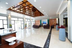 TV a/nebo společenská místnost v ubytování ECONOH HOTEL