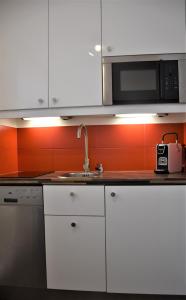 Küche/Küchenzeile in der Unterkunft Studio-Apartment Augarten