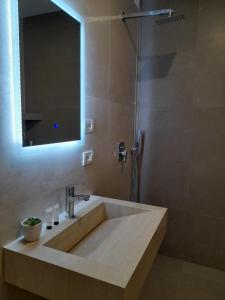 Koupelna v ubytování Solea Hotel