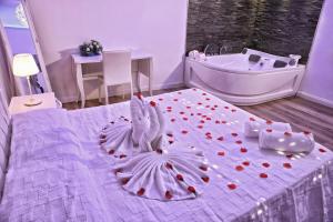 Messina41 Hotel客房内的一张或多张床位