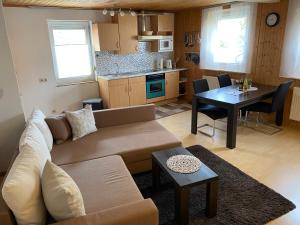 Kuchyň nebo kuchyňský kout v ubytování Ferienwohnung Rauch
