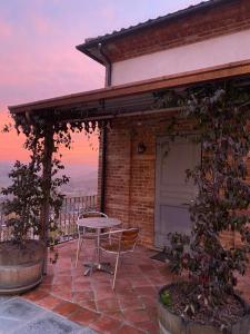 Balkón alebo terasa v ubytovaní La terrazza sul Monferrato
