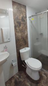 Koupelna v ubytování Casa Frasser + 12 fotografií