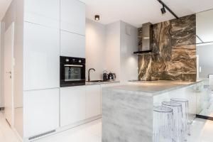 Kuchyňa alebo kuchynka v ubytovaní Super-Apartamenty International Fair