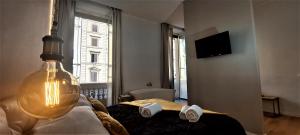 TV a/nebo společenská místnost v ubytování Vatican Rome Suite