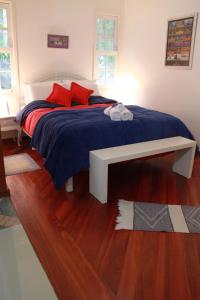 Cama ou camas em um quarto em Pousada Ribeirao da Floresta
