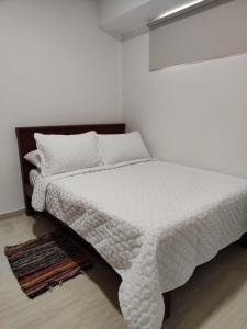 Postel nebo postele na pokoji v ubytování Apartamento Boutique San Gil - Pinchote