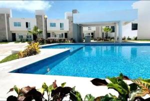 Bazén v ubytování Paradisiaca casa con Laguna y Alberca nebo v jeho okolí