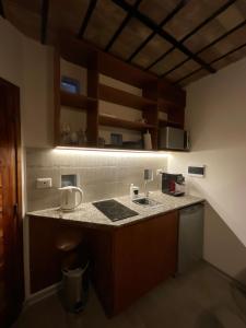 科尔多瓦Encantador Duplex cerca de todo的带水槽和台面的厨房
