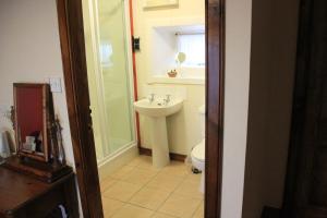 a bathroom with a toilet and a sink at Craignure Inn in Craignure