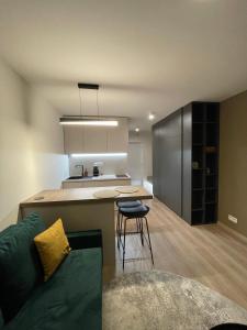 Kuchyň nebo kuchyňský kout v ubytování Apartmány Luxor Zemplínska Šírava