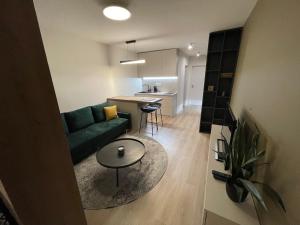 Kuchyň nebo kuchyňský kout v ubytování Apartmány Luxor Zemplínska Šírava