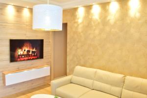 Ein Sitzbereich in der Unterkunft Zagreb4you Apartments