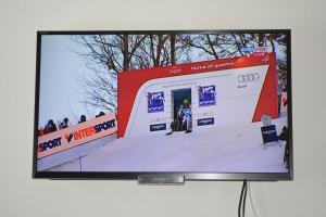 TV a/nebo společenská místnost v ubytování Gästehaus Huber