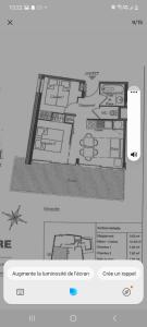 Půdorys ubytování Appartement 35m2 chamrousse