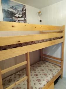 Litera en habitación en Coquet Studio de 4 personnes aux Carroz - Balcon et Wifi, en Les Carroz d'Araches
