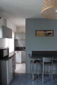 Kuchyň nebo kuchyňský kout v ubytování Cosy F2 Basel Saint-Louis