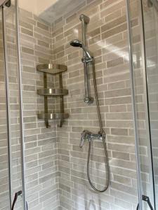 eine Dusche mit Duschkopf im Bad in der Unterkunft NadSan Mountain House in Camigliatello Silano