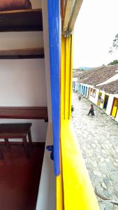 a view from the inside of a train at Pousada Aquarium Centro Histórico in Paraty