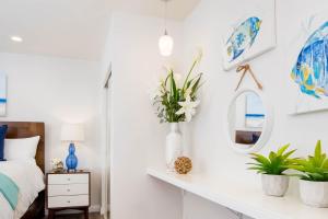 Hideaway Unit D客房内的一张或多张床位