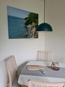 Χώρος καθιστικού στο Appartement Uttied mit Terrasse und Garten - 4 Sterne DTV