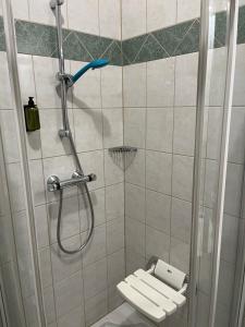Koupelna v ubytování Hotel Altneudörflerhof