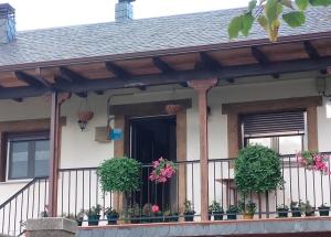 Balkón alebo terasa v ubytovaní La casita de la señora María