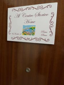 Certyfikat, podpis lub inny dokument wystawiony w obiekcie Al Centro Storico Home