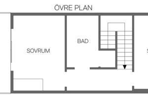 Půdorys ubytování Stilfullt semesterhus nära pool och strand.