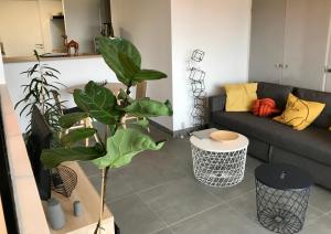 Posezení v ubytování Chez Isa, loft 55m2, jardin, vue, parking, entrée autonome