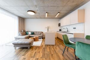 A kitchen or kitchenette at H75 Apartments Kosice Centre
