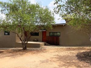 a house with a tree in front of it at Kruger Willows in Marloth Park