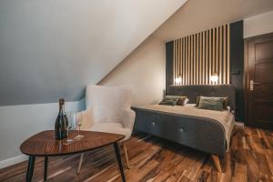 Postel nebo postele na pokoji v ubytování Bystry Comfort