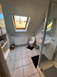 Koupelna v ubytování Horský penzion a bistro Čepice