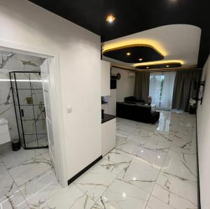 Kuchyňa alebo kuchynka v ubytovaní Apartamenty nad jeziorem Białym KA-BOATS