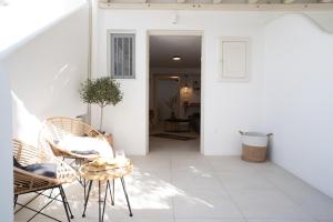 Balkón alebo terasa v ubytovaní Haka Suites Mykonos Town
