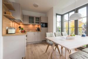 Η κουζίνα ή μικρή κουζίνα στο Meeresgrün +7 φωτογραφίες