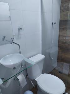 Ένα μπάνιο στο Hotel Vila Bela