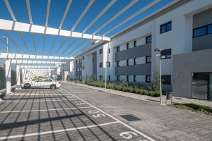 Budynek, w którym mieści się apartament