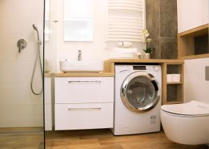 Kúpeľňa v ubytovaní Luxus Apartament Rodzinny z sauną i siłownią + 32 fotografií