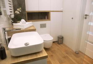 Kúpeľňa v ubytovaní Luxus Apartament Rodzinny z sauną i siłownią