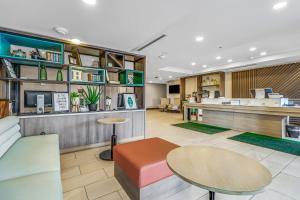 a lobby of a hospital with a waiting room at Holiday Inn Spartanburg Northwest in Spartanburg
