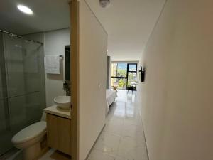 Phòng tắm tại LOFT excelente ubicación norte de Armenia